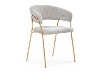 Kamelia 1 light gray fabric / gold 15757 - фото 5474