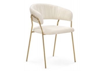 Kamelia 1 white fabric / gold 15756 - фото 5475