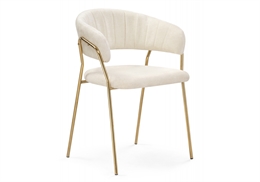 Kamelia 1 white fabric / gold 15756