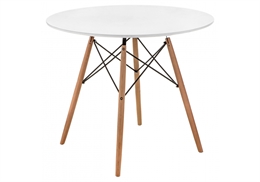 Table 80 white / wood 15363
