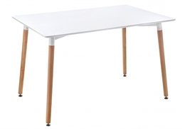 Table 120 white / wood 15357