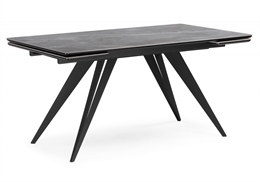 Дарвин 160(220)х89 серый мрамор larka grey / черный 625987