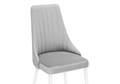 Стул на металлокаркасе Кора светло-серый / белый 517126
